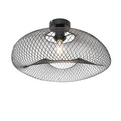 Brandneu 🤩 QAZQA Moderne plafondlamp zwart - Zora 😍