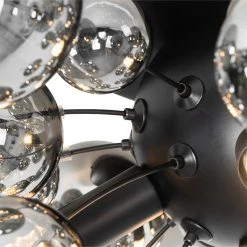 Bestes Angebot 🛒 QAZQA Deckenleuchte schwarz mit Rauchglas 50 cm 4-flammig - Explode 🧨 17 Bestes Angebot 🛒 QAZQA Deckenleuchte schwarz mit Rauchglas 50 cm 4-flammig - Explode 🧨 -Deckenleuchten Verkaufs-Shop 3618 104554 5