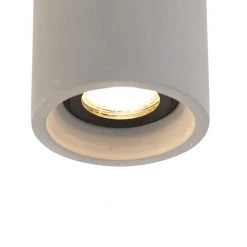 Billig 🤩 QAZQA Ländlicher runder Aufbaustraher Beton - Deep 🌟 -Deckenleuchten Verkaufs-Shop 3623 95023 5