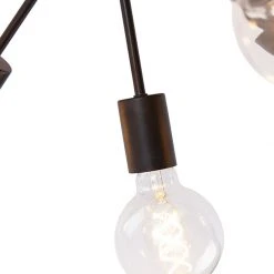 Großhandel 😀 QAZQA Design Deckenleuchte schwarz 30 cm 6-Lichter - Sputnik ⭐ -Deckenleuchten Verkaufs-Shop 3629 102464 2