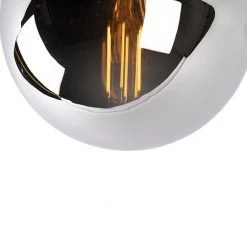 Auslauf 🔔 QAZQA Art Deco Deckenlampe schwarz mit Rauchspiegel - Pallon 🧨 -Deckenleuchten Verkaufs-Shop 3631 99088 3