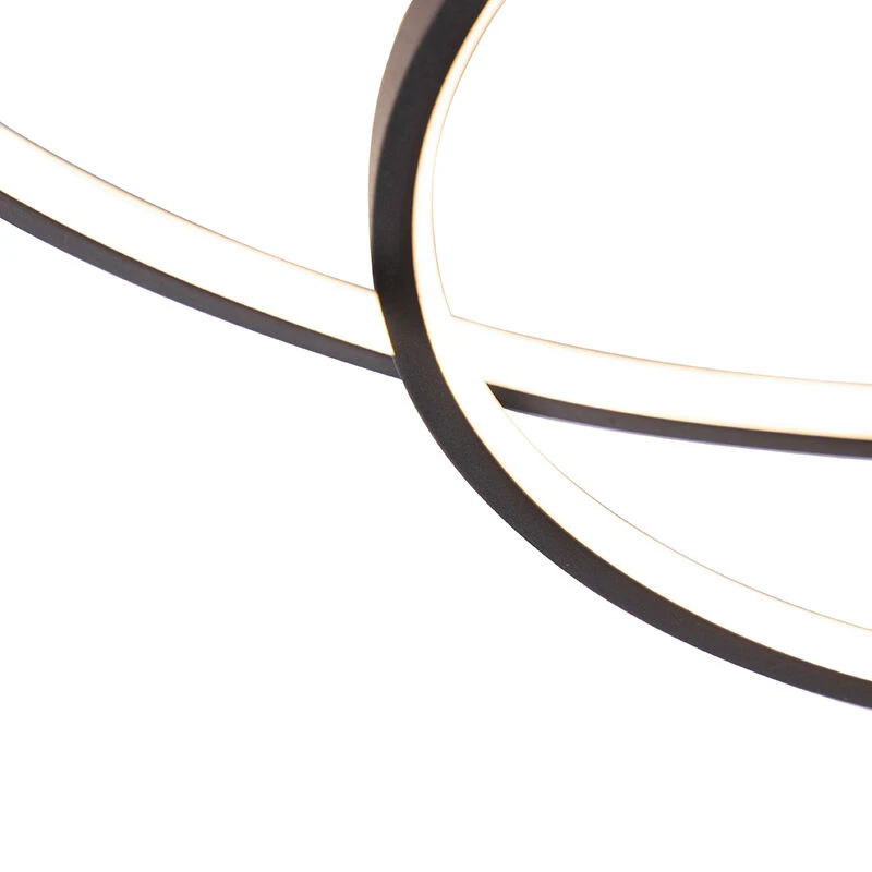 Großhandel ❤️ Trio Leuchten Deckenleuchte schwarz 60 cm inkl. LED 3-stufig dimmbar - Rowin 🧨 6 Großhandel ❤️ Trio Leuchten Deckenleuchte schwarz 60 cm inkl. LED 3-stufig dimmbar - Rowin 🧨 – Bild 6