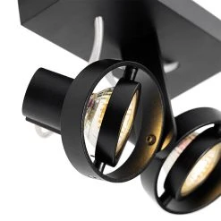 Rabatt 🌟 QAZQA Moderne spot zwart 2-lichts - Master 50 😉 -Deckenleuchten Verkaufs-Shop 3650 105410 5