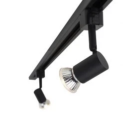 Auslauf 🥰 QAZQA Modernes Schienensystem mit 5 Punkten 1-phasig schwarz - Jeany 💯 -Deckenleuchten Verkaufs-Shop 3667 98362 10