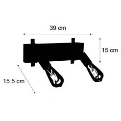 Brandneu 😍 Paul Neuhaus Wandleuchte Holz mit Stahl 2-Licht verstellbar - Maris ⭐ -Deckenleuchten Verkaufs-Shop 3683 103778 3