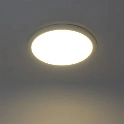 Bestes Angebot 😍 QAZQA Deckenleuchte weiß 40 cm inkl. LED 3-stufig dimmbar IP44 - Steve 🌟 -Deckenleuchten Verkaufs-Shop 3688 102739 10