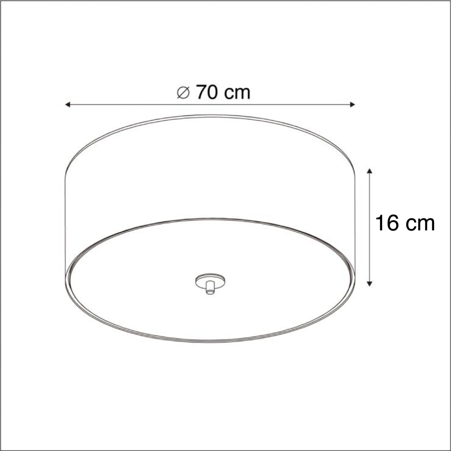 Aktion ⭐ QAZQA Land Deckenleuchte weiß 70 cm - Trommel Jute ❤️ 4 Aktion ⭐ QAZQA Land Deckenleuchte weiß 70 cm - Trommel Jute ❤️ – Bild 4