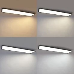 Blitzangebot 😀 QAZQA Deckenleuchte schwarz 120 cm inkl. LED mit Fernbedienung - Liv 😍 -Deckenleuchten Verkaufs-Shop 3733 103459 9