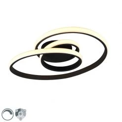 Top 10 👏 Trio Leuchten Design Deckenleuchte schwarz inkl. LED 3-stufig dimmbar - Levi 💯