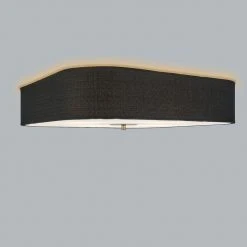 Neu 🌟 QAZQA Deckenleuchte quadratisch schwarz 50 cm - Drum deluxe Jute 🌟 -Deckenleuchten Verkaufs-Shop 3740 91185 5