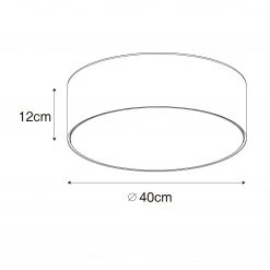 Brandneu 🥰 QAZQA Plafondlamp blauw 40 cm met gouden binnenkant - Drum ✨ -Deckenleuchten Verkaufs-Shop 3752 105485 3