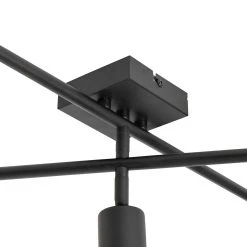 Bester Verkauf ✨ QAZQA Moderne spot zwart 5-lichts - Facil 🎁 -Deckenleuchten Verkaufs-Shop 3761 105783 4