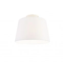 Auslauf ✨ QAZQA Moderne Deckenleuchte mit weißem Schirm 25 cm - Combi 🔔