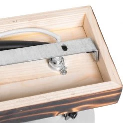 Billig 💯 QAZQA Industrielle Deckenlampe Holz mit Beton 2-flammig - Creto 🎁 -Deckenleuchten Verkaufs-Shop 3794 104420 13