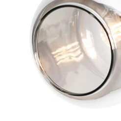 Am billigsten 👏 QAZQA Plafondspot zwart met goud met smoke glas 4-lichts - Zuzanna 💯 -Deckenleuchten Verkaufs-Shop 3807 105505 2