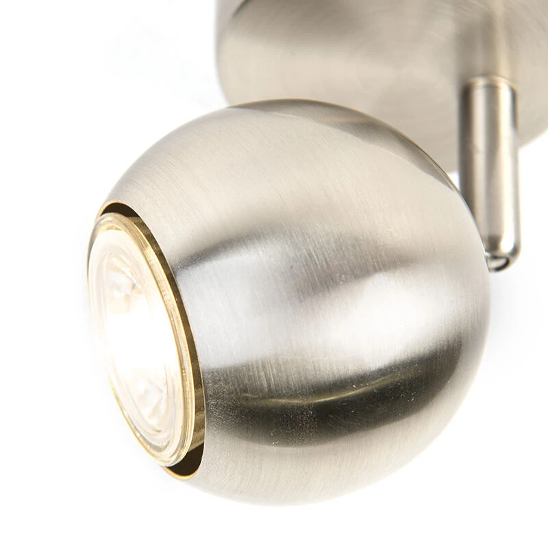 Rabatt 🔥 QAZQA Runder Spot im Retro-Stil Stahl 1-flammig - Gissi 😍 6 Rabatt 🔥 QAZQA Runder Spot im Retro-Stil Stahl 1-flammig - Gissi 😍 – Bild 6