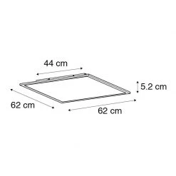Angebote 🔥 QAZQA Moderne Deckenleuchte weiß 62 cm inkl. LED - Liv 🧨 -Deckenleuchten Verkaufs-Shop 3843 103470 4
