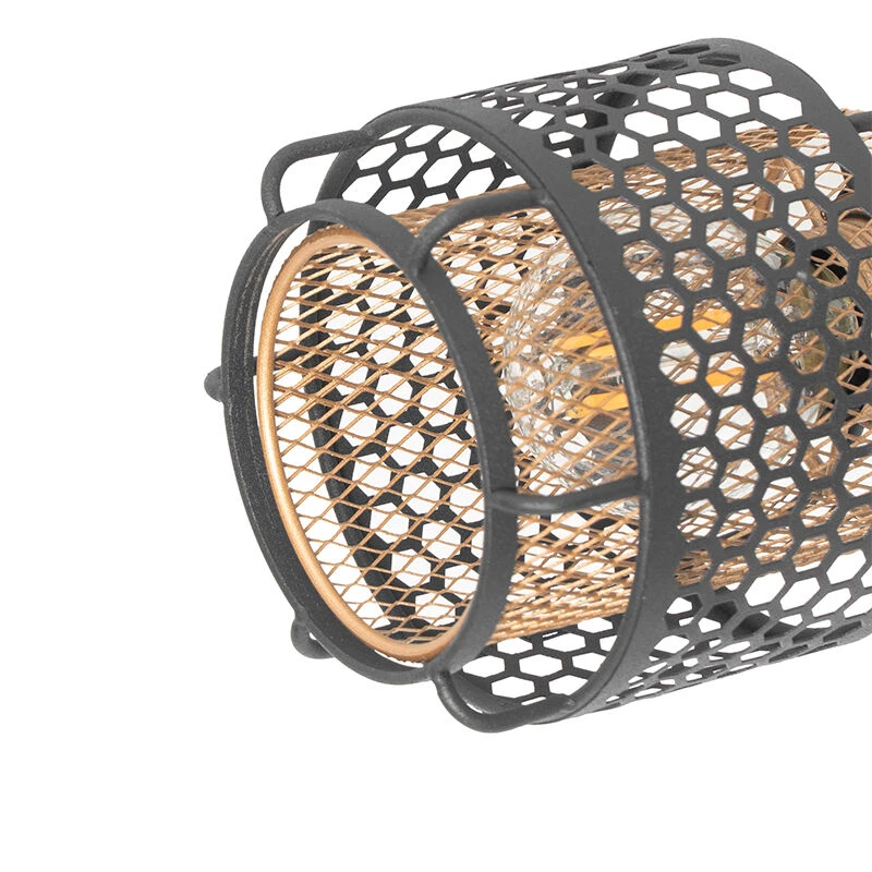 Rabatt 😀 QAZQA Design-Deckenleuchte Schwarz mit Gold 4-flammig - Noud 🤩 4 Rabatt 😀 QAZQA Design-Deckenleuchte Schwarz mit Gold 4-flammig - Noud 🤩 – Bild 4