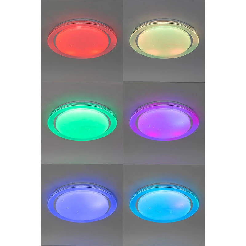 Bester Verkauf ❤️ QAZQA Smart Deckenleuchte weiß 48 cm inkl. LED und Dimmer RGB - Jochem 🎉 12 Bester Verkauf ❤️ QAZQA Smart Deckenleuchte weiß 48 cm inkl. LED und Dimmer RGB - Jochem 🎉 – Bild 12