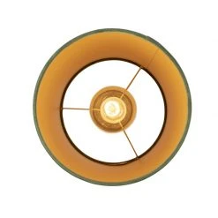 Blitzangebot 🤩 QAZQA Deckenleuchte mit Samtschirm grün/gold 25 cm - Combi schwarz ✨ -Deckenleuchten Verkaufs-Shop 3864 98637 5