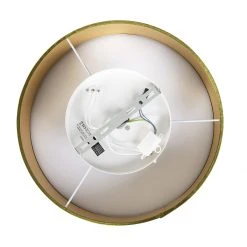 Auslauf 🥰 QAZQA Plafondlamp groen 40 cm met gouden binnenkant - Drum 👏 -Deckenleuchten Verkaufs-Shop 3870 105483 8
