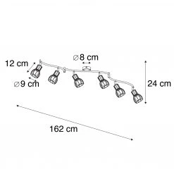 Budget 😀 QAZQA Moderne Deckenleuchte schwarz 162 cm 6-Lichter - Botu ❤️ 16 Budget 😀 QAZQA Moderne Deckenleuchte schwarz 162 cm 6-Lichter - Botu ❤️ -Deckenleuchten Verkaufs-Shop 3876 102390 3