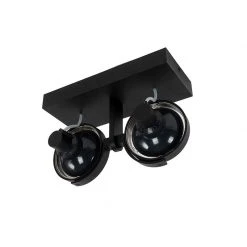 Neu 😉 QAZQA Professional Modernes Spot Black 2-Licht - Master 111 🧨 -Deckenleuchten Verkaufs-Shop 3884 102889 10