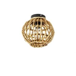 Bester Verkauf ⌛ QAZQA Ländliche Deckenlampe Bambus 25 cm - Canna 👏 -Deckenleuchten Verkaufs-Shop 3886 103383 10