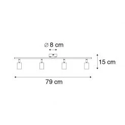 Rabatt 🌟 QAZQA Modernes Spotschwarz 4-Licht verstellbar - Facil 🔥 22 Rabatt 🌟 QAZQA Modernes Spotschwarz 4-Licht verstellbar - Facil 🔥 -Deckenleuchten Verkaufs-Shop 3894 102460 4