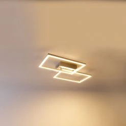 Rabatt ✨ QAZQA Deckenleuchte Stahl inkl. LED 3-stufig dimmbar - Plazas Novo ❤️ -Deckenleuchten Verkaufs-Shop 3907 102927 10