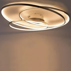 Billig 😀 Trio Leuchten Deckenleuchte Stahl 80 cm inkl. LED 3-stufig dimmbar - Rowin ⭐ -Deckenleuchten Verkaufs-Shop 3949 102792 10