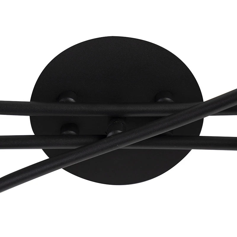 Bester Verkauf 🎉 QAZQA Moderne Deckenleuchte schwarz 6-Flammig - Lofty 🛒 8 Bester Verkauf 🎉 QAZQA Moderne Deckenleuchte schwarz 6-Flammig - Lofty 🛒 – Bild 8