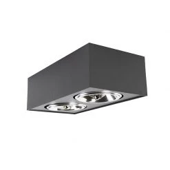 Auslauf ✔️ QAZQA Design-Spot schwarz quadratisch 2-flammig - Kaya 🥰 -Deckenleuchten Verkaufs-Shop 3983 104810 9