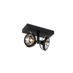 Neu 😉 QAZQA Professional Modernes Spot Black 2-Licht - Master 111 🧨 -Deckenleuchten Verkaufs-Shop 4022 102889 6