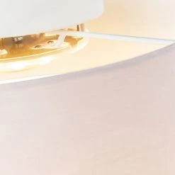 Budget 🎉 QAZQA Deckenleuchte rosa 40 cm inkl. LED - Drum LED 🔥 -Deckenleuchten Verkaufs-Shop 4022 93878 5