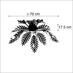 Coupon 😉 QAZQA Vintage Smart Deckenleuchte Gold inkl. 5 WiFi E14 - Botanica 🎉 -Deckenleuchten Verkaufs-Shop 4025 103586 4