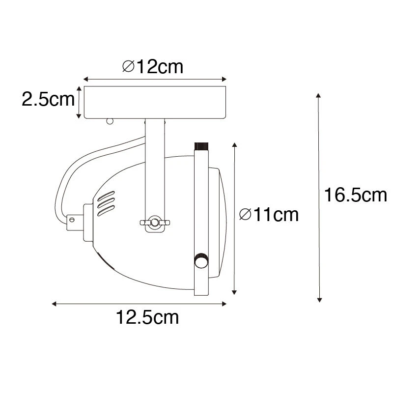 Beste Bewertungen von ✨ QAZQA Industriële spot zwart verstelbaar - Emado 😀 4 Beste Bewertungen von ✨ QAZQA Industriële spot zwart verstelbaar - Emado 😀 – Bild 4