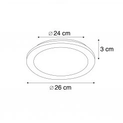 Budget 🧨 Trio Leuchten Deckenleuchte rund schwarz 26 cm inkl. LED 3-stufig dimmbar IP44 - Lope 👍 5 Budget 🧨 Trio Leuchten Deckenleuchte rund schwarz 26 cm inkl. LED 3-stufig dimmbar IP44 - Lope 👍 -Deckenleuchten Verkaufs-Shop 4040 102080 2