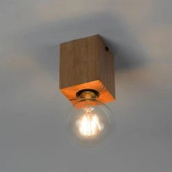 Aktion 🔥 QAZQA Land Spot Holz natürlich - Block 🥰 -Deckenleuchten Verkaufs-Shop 4050 103018 8