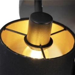 Bestpreis 🔔 Trio Leuchten Moderne Deckenleuchte 3-flammig schwarz mit goldene Innenseite - Tomas ✨ -Deckenleuchten Verkaufs-Shop 4052 98273 5