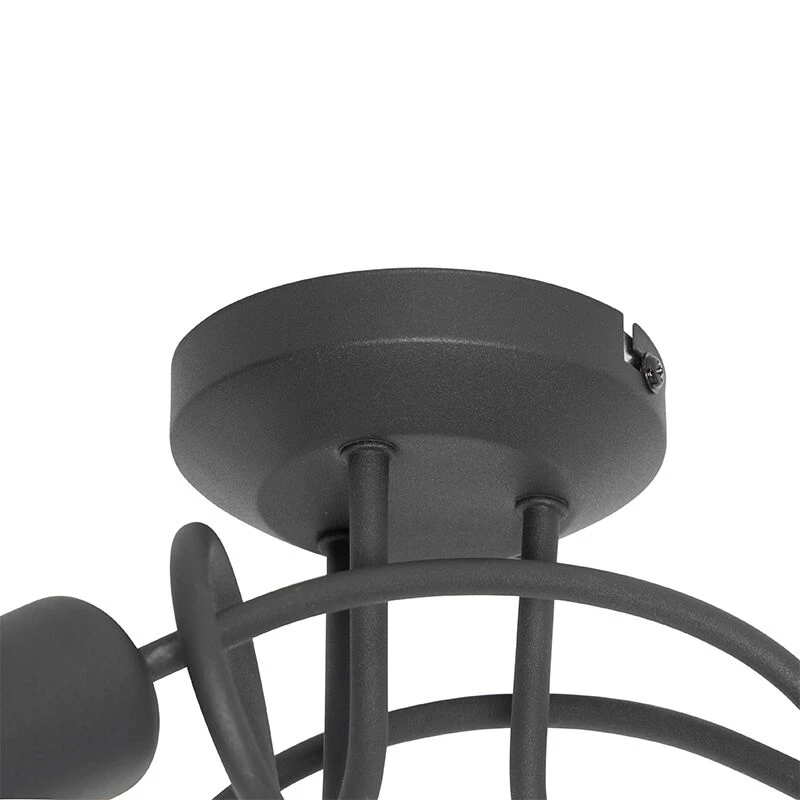 Schlussverkauf ⌛ QAZQA Design-Deckenleuchte Schwarz mit Gold 3-flammig - Noud 🌟 7 Schlussverkauf ⌛ QAZQA Design-Deckenleuchte Schwarz mit Gold 3-flammig - Noud 🌟 – Bild 7