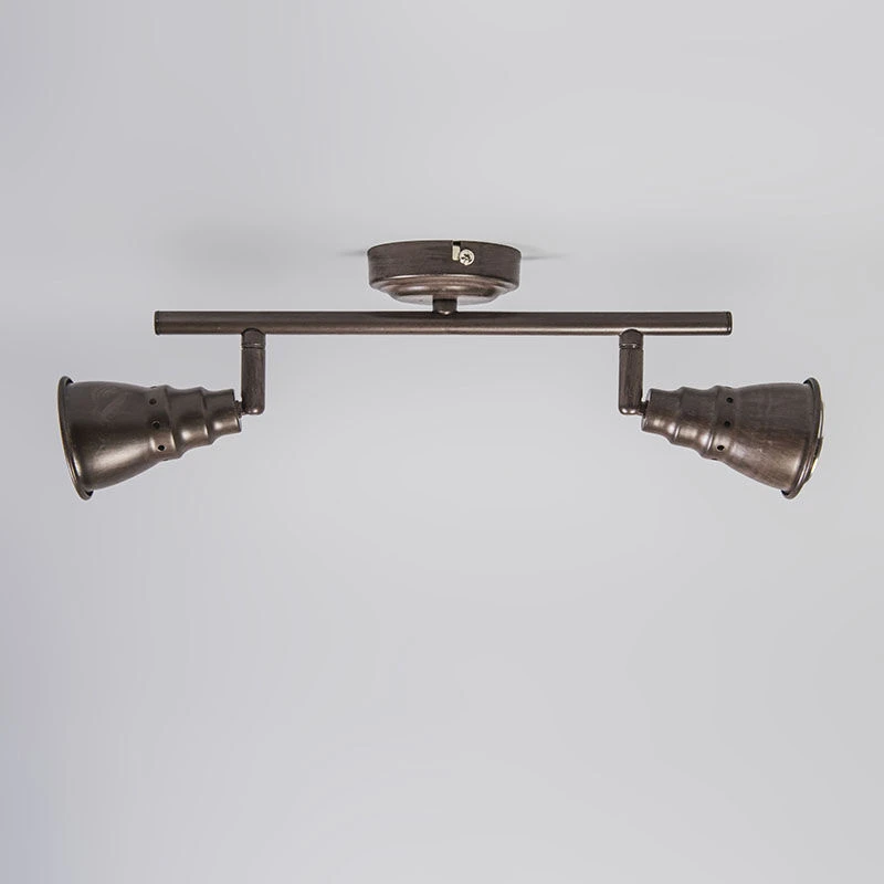 Besorgen 🎉 QAZQA Decken- und Wandstrahler rostbraun schwenkbar - Coney 2 🧨 3 Besorgen 🎉 QAZQA Decken- und Wandstrahler rostbraun schwenkbar - Coney 2 🧨 – Bild 3