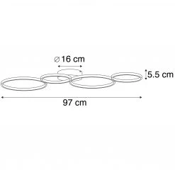 Top 10 😉 Trio Leuchten Design Deckenleuchte schwarz inkl. LED 3 Stufen dimmbar - Lupolo 💯 -Deckenleuchten Verkaufs-Shop 4073 102109 2