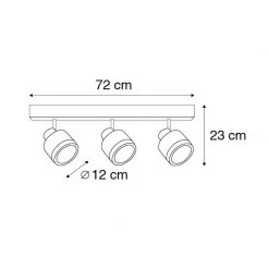 Neu 🛒 Paul Neuhaus Vintage Deckenspot schwarz mit Holz 3-flammig - Romy 🤩 -Deckenleuchten Verkaufs-Shop 4088 105286 3