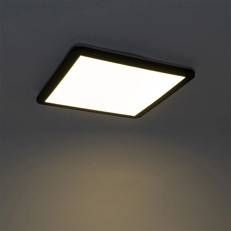 Bestes Angebot 🎉 QAZQA Deckenleuchte schwarz 40 cm inkl. LED 3-stufig dimmbar IP44 - Steve ✨ 12 Bestes Angebot 🎉 QAZQA Deckenleuchte schwarz 40 cm inkl. LED 3-stufig dimmbar IP44 - Steve ✨ – Bild 12