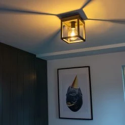 Coupon ❤️ QAZQA Industriedeckenleuchte anthrazit - Cage 1 🎉