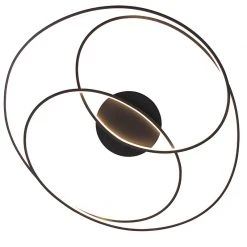 Angebote 😍 Trio Leuchten Deckenleuchte schwarz 80 cm inkl. LED 3-stufig dimmbar - Rowin 🥰 -Deckenleuchten Verkaufs-Shop 4192 102794 8