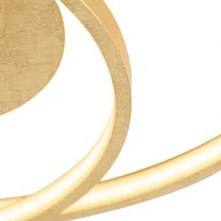 Bestes Angebot 👏 QAZQA Art Deco Deckenleuchte gold dimmbar inkl. LED - Rowan 🎉 -Deckenleuchten Verkaufs-Shop 4217 98207 6