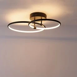 Großhandel ✨ QAZQA Design Deckenleuchte schwarz inkl. LED 3-Stufen dimmbar - Joaniqa 😍 -Deckenleuchten Verkaufs-Shop 4240 103413 12