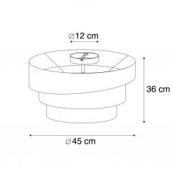 Angebote 🛒 QAZQA Moderne Deckenleuchte schwarz 45 cm 3-flammig - Drum Trio 🧨 13 Angebote 🛒 QAZQA Moderne Deckenleuchte schwarz 45 cm 3-flammig - Drum Trio 🧨 -Deckenleuchten Verkaufs-Shop 4255 104415 3